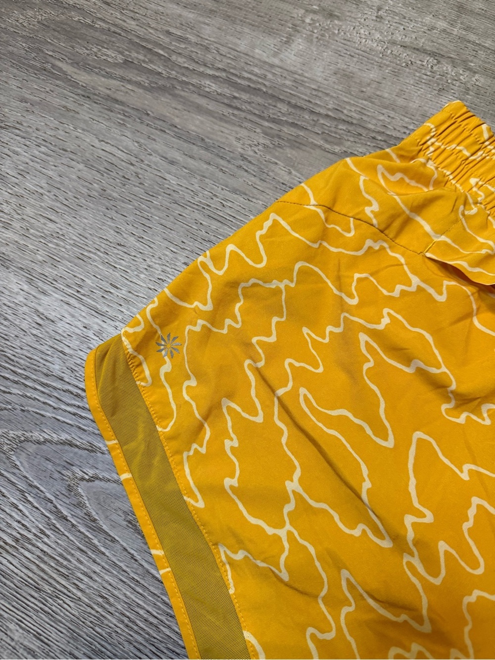 •ATHLETA• PRINTED MESH RACER RUN 4” SHORTS - Picture 7 of 7